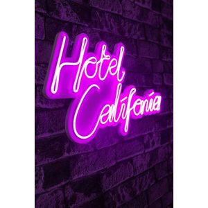 Decoratiune luminoasa LED, Hotel California, Benzi flexibile de neon, DC 12 V, Roz imagine