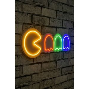 Decoratiune luminoasa LED, Pacman, Benzi flexibile de neon, DC 12 V, Multicolor imagine