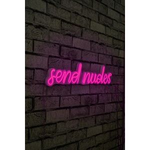 Decoratiune luminoasa LED, Send Nudes, Benzi flexibile de neon, DC 12 V, Roz imagine
