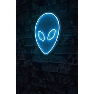 Decoratiune luminoasa LED, Alien, Benzi flexibile de neon, DC 12 V, Albastru imagine