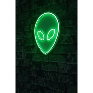 Decoratiune luminoasa LED, Alien, Benzi flexibile de neon, DC 12 V, Verde imagine