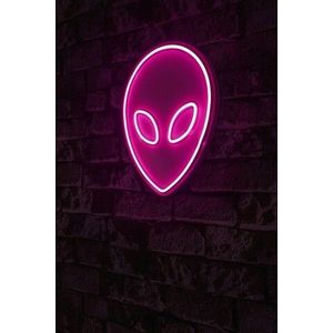 Decoratiune luminoasa LED, Alien, Benzi flexibile de neon, DC 12 V, Roz imagine