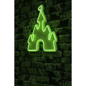 Decoratiune luminoasa LED, Castle, Benzi flexibile de neon, DC 12 V, Verde imagine