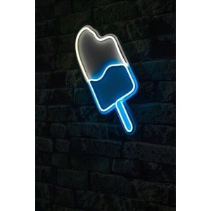 Decoratiune luminoasa LED, Ice Cream, Benzi flexibile de neon, DC 12 V, Alb/Albastru imagine