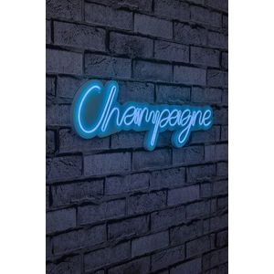 Decoratiune luminoasa LED, Champagne, Benzi flexibile de neon, DC 12 V, Albastru imagine