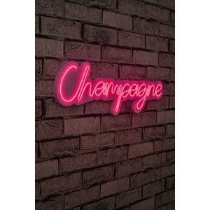 Decoratiune luminoasa LED, Champagne, Benzi flexibile de neon, DC 12 V, Roz imagine