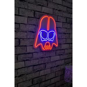 Decoratiune luminoasa LED, Darth Vader, Benzi flexibile de neon, DC 12 V, Rosu albastru imagine
