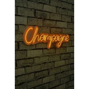 Decoratiune luminoasa LED, Champagne, Benzi flexibile de neon, DC 12 V, Galben imagine