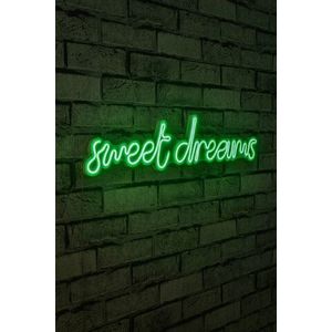 Decoratiune luminoasa LED, Sweet Dreams, Benzi flexibile de neon, DC 12 V, Verde imagine