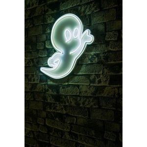 Decoratiune luminoasa LED, Casper The Friendly Ghost, Benzi flexibile de neon, DC 12 V, Alb imagine