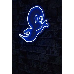 Decoratiune luminoasa LED, Casper The Friendly Ghost, Benzi flexibile de neon, DC 12 V, Albastru imagine