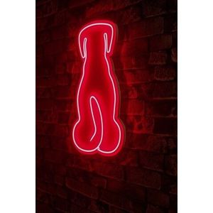 Decoratiune luminoasa LED, Doggy, Benzi flexibile de neon, DC 12 V, Rosu imagine