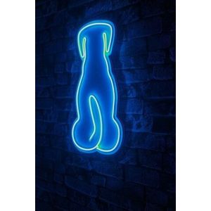 Decoratiune luminoasa LED, Doggy, Benzi flexibile de neon, DC 12 V, Albastru imagine