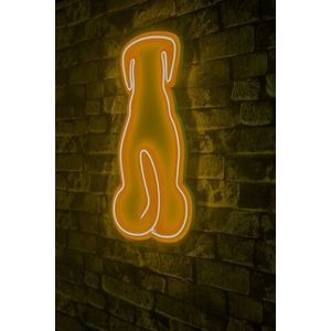 Decoratiune luminoasa LED, Doggy, Benzi flexibile de neon, DC 12 V, Galben imagine