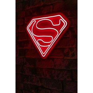 Decoratiune luminoasa LED, Superman, Benzi flexibile de neon, DC 12 V, Rosu imagine