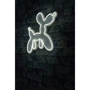 Decoratiune luminoasa LED, Balloon Dog, Benzi flexibile de neon, DC 12 V, Alb imagine