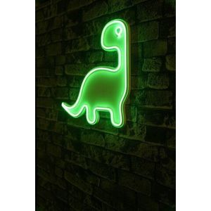 Decoratiune luminoasa LED, Dino the Dinosaur, Benzi flexibile de neon, DC 12 V, Verde imagine