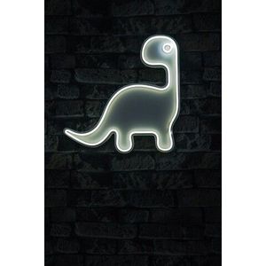 Decoratiune luminoasa LED, Dino the Dinosaur, Benzi flexibile de neon, DC 12 V, Alb imagine