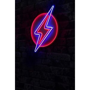 Decoratiune luminoasa LED, Flash, Benzi flexibile de neon, DC 12 V, Rosu albastru imagine