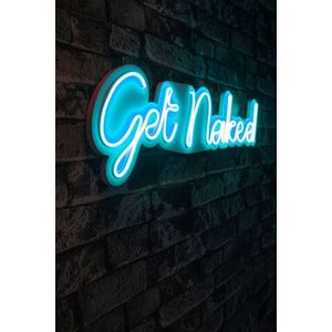 Decoratiune luminoasa LED, Get Naked, Benzi flexibile de neon, DC 12 V, Albastru imagine