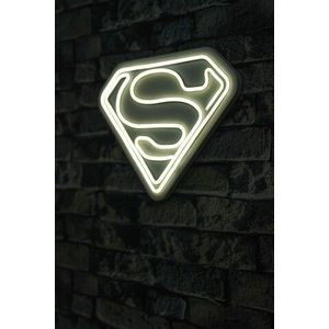 Decoratiune luminoasa LED, Superman, Benzi flexibile de neon, DC 12 V, Alb imagine