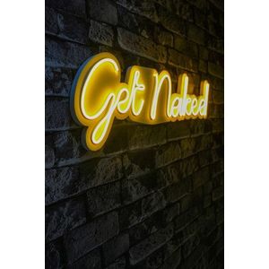 Decoratiune luminoasa LED, Get Naked, Benzi flexibile de neon, DC 12 V, Galben imagine