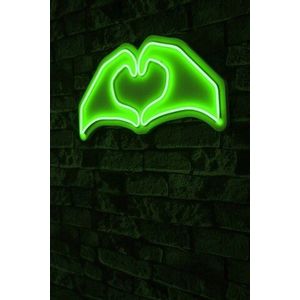 Decoratiune luminoasa LED, Sweetheart, Benzi flexibile de neon, DC 12 V, Verde imagine