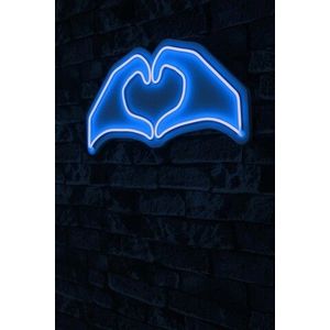 Decoratiune luminoasa LED, Sweetheart, Benzi flexibile de neon, DC 12 V, Albastru imagine