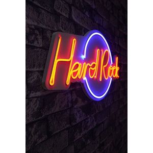 Decoratiune luminoasa LED, Hard Rock, Benzi flexibile de neon, DC 12 V, Albastru rosu imagine