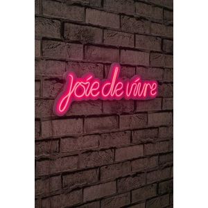Decoratiune luminoasa LED, Joie de Vivre, Benzi flexibile de neon, DC 12 V, Roz imagine