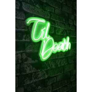 Decoratiune luminoasa LED, Til Death, Benzi flexibile de neon, DC 12 V, Verde imagine