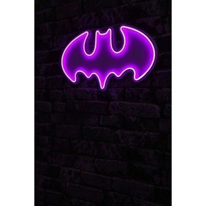 Decoratiune luminoasa LED, Batman Bat Light, Benzi flexibile de neon, DC 12 V, Roz imagine