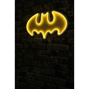 Decoratiune luminoasa LED, Batman Bat Light, Benzi flexibile de neon, DC 12 V, Galben imagine