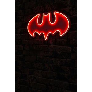 Decoratiune luminoasa LED, Batman Bat Light, Benzi flexibile de neon, DC 12 V, Rosu imagine