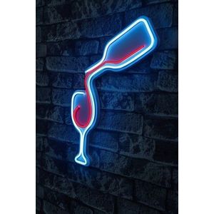 Decoratiune luminoasa LED, Wine, Benzi flexibile de neon, DC 12 V, Albastru rosu imagine