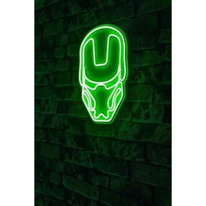 Decoratiune luminoasa LED, Iron Man, Benzi flexibile de neon, DC 12 V, Verde imagine