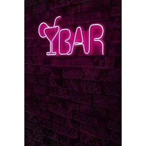Decoratiune luminoasa LED, Bar, Benzi flexibile de neon, DC 12 V, Roz imagine