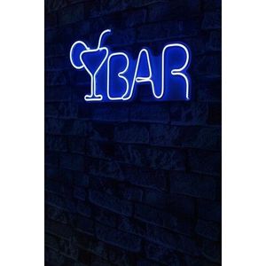 Decoratiune luminoasa LED, Bar, Benzi flexibile de neon, DC 12 V, Albastru imagine