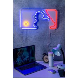 Decoratiune luminoasa LED, Baseball Pitcher, Benzi flexibile de neon, DC 12 V, Multicolor imagine