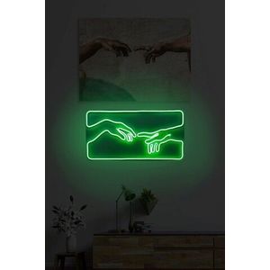 Decoratiune luminoasa LED, Creation of Adam, Benzi flexibile de neon, DC 12 V, Verde imagine