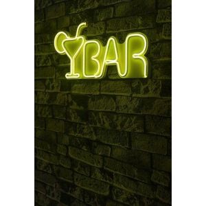Decoratiune luminoasa LED, Bar, Benzi flexibile de neon, DC 12 V, Galben imagine