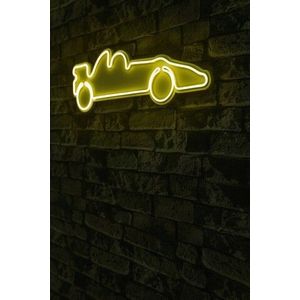 Decoratiune luminoasa LED, Formula 1 Race Car, Benzi flexibile de neon, DC 12 V, Galben imagine