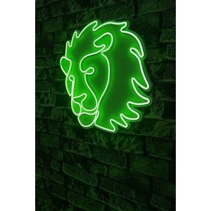 Decoratiune luminoasa LED, Lion, Benzi flexibile de neon, DC 12 V, Verde imagine