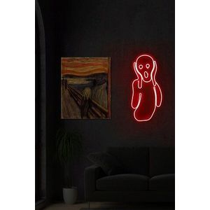 Decoratiune luminoasa LED, Scream, Benzi flexibile de neon, DC 12 V, Rosu imagine