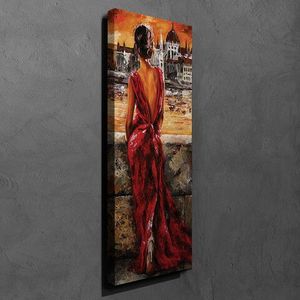 Tablou decorativ, PC101, Canvas, 30 x 80 cm, Multicolor imagine