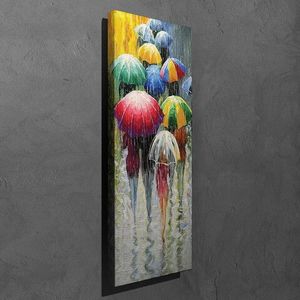 Tablou decorativ, PC96, Canvas, 30 x 80 cm, Multicolor imagine