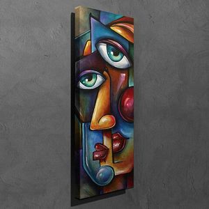 Tablou decorativ, PC99, Canvas, 30 x 80 cm, Multicolor imagine
