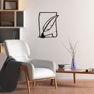 Decoratiune de perete, Letter, Metal, Dimensiune: 58 x 70 cm, Negru imagine