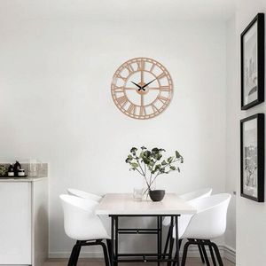 Ceas de perete, Metal Wall Clock 2, Metal, Dimensiune: 48 x 48 cm, Cupru imagine