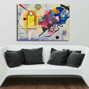 Tablou decorativ, 70100KANDINSKY028, Canvas , Lemn, Multicolor imagine
